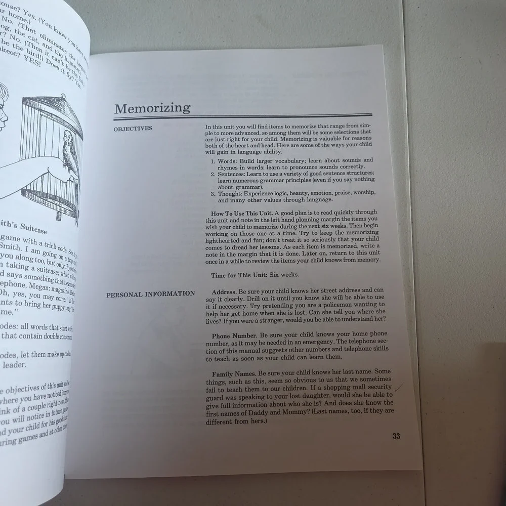 Language and Thinking for Young Children Ruth Beechick Mott Media 1987 Manual